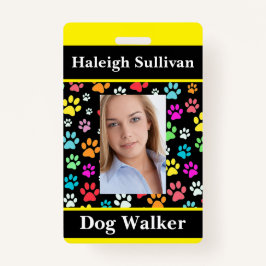 Dog Walker Lanyard Badge