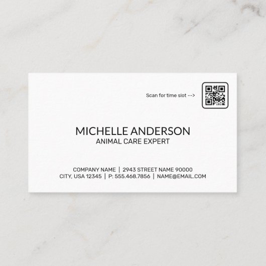 Dog Walker Logo | Goud metaal | Leder Visitekaartje (Achterkant)