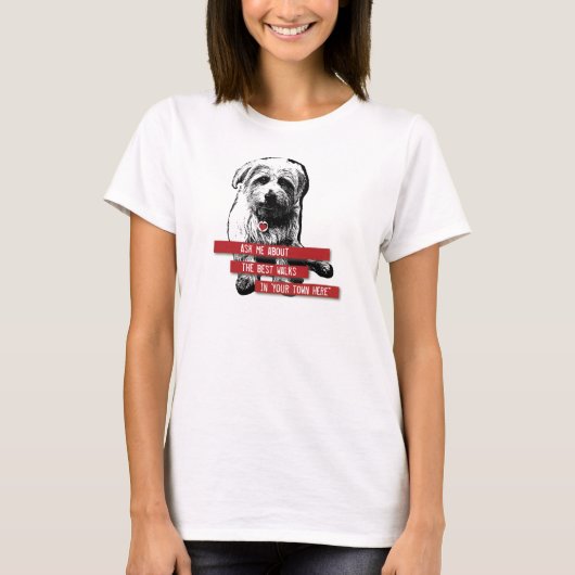Dog Walker Long Slaped T-shirt - (Voorkant)