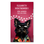 Dog Walker Magnetisch Visitekaartje (Voorkant Verticaal)