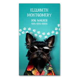 Dog Walker Magnetisch Visitekaartje