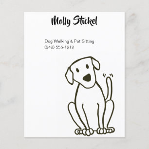 Dog Walker of Pet Sitting Flyer