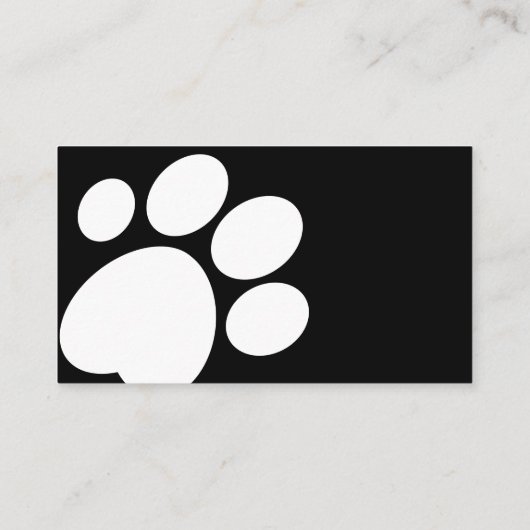 Dog Walker of Pet Sitting Visitekaartjes (Achterkant)