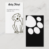 Dog Walker of Pet Sitting Visitekaartjes (Voorkant / Achterkant)