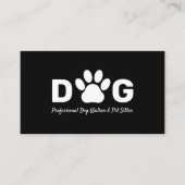 Dog Walker | oppas Visitekaartje (Voorkant)