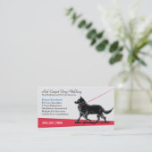 Dog Walker Pet Business Fancy België Visitekaartje (Staand voorkant)