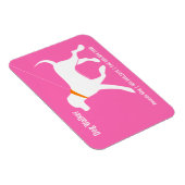 Dog Walker Pet Business Lab Modern Roze Magneet (Rechterzijde)