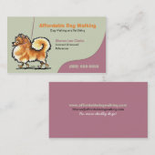 Dog Walker Pet Business Pommeren Visitekaartje (Voorkant / Achterkant)