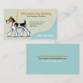 Dog Walker Pet Business WFT Visitekaartje (Voorkant / Achterkant)