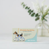Dog Walker Pet Business WFT Visitekaartje (Staand voorkant)