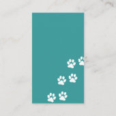 Dog Walker | Pet Care Aqua Visitekaartje (Achterkant)