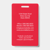 Dog walker/Pet Care Sitting  Badge (Back)