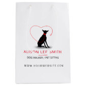 Dog walker/Pet Care Sitting Medium Cadeauzakje (Voorkant)