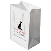 Dog walker/Pet Care Sitting Medium Cadeauzakje (Achterkant Gekanteld)