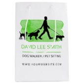 Dog walker/Pet Care Sitting Medium Cadeauzakje (Voorkant)