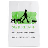 Dog walker/Pet Care Sitting Medium Cadeauzakje (Achterkant)