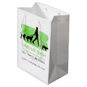 Dog walker/Pet Care Sitting Medium Cadeauzakje (Achterkant Gekanteld)