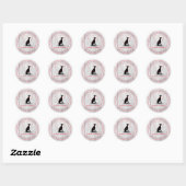 Dog walker/Pet Care Sitting Ronde Sticker (Vel)