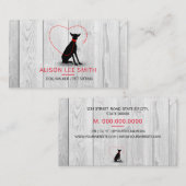 Dog walker / Pet Care Sitting Visitekaartje (Voorkant / Achterkant)