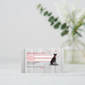 Dog walker / Pet Care Sitting Visitekaartje (Staand voorkant)
