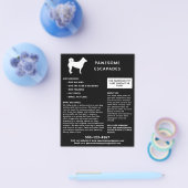 Dog Walker & Pet Sitter Black Flyer (Enkel)