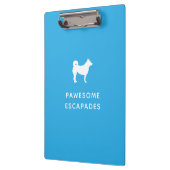 Dog Walker & Pet Sitter Blauwgroen Klembord (Links)