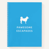 Dog Walker & Pet Sitter Blauwgroen Notitieboek (Voorkant)