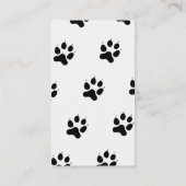 Dog Walker Pet Sitter Custom Foto Wit Visitekaartje (Achterkant)