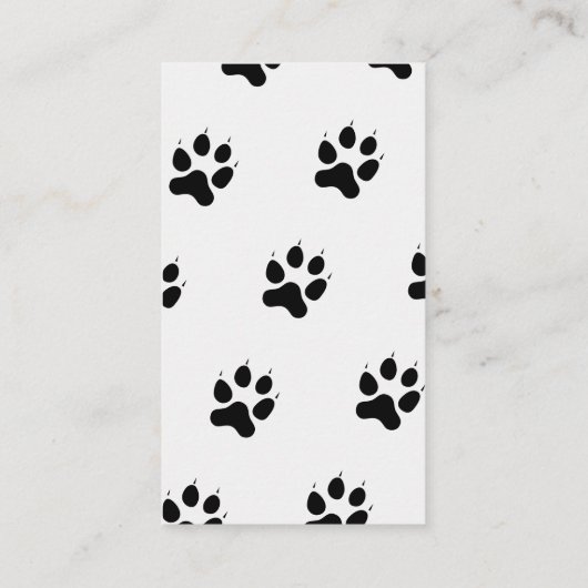 Dog Walker Pet Sitter Custom Foto Wit Visitekaartje (Achterkant)