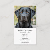 Dog Walker Pet Sitter Custom Foto Wit Visitekaartje (Voorkant)