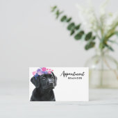 Dog Walker Pet Sitter Cute Puppy Labrador Business Afsprakenkaartje (Staand voorkant)