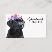 Dog Walker Pet Sitter Cute Puppy Labrador Business Afsprakenkaartje (Voorkant)