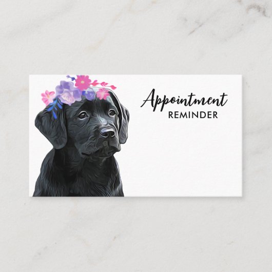 Dog Walker Pet Sitter Cute Puppy Labrador Business Afsprakenkaartje (Voorkant)