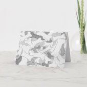 Dog Walker Pet Sitter Dank u Botten geïllustreerd Bedankkaart (Achterkant)