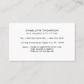 Dog Walker Pet Sitter Dog Groomer Waterverf Visitekaartje (Achterkant)