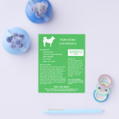 Dog Walker & Pet Sitter Green Flyer (Enkel)