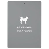 Dog Walker & Pet Sitter Grey Klembord (Achterkant)