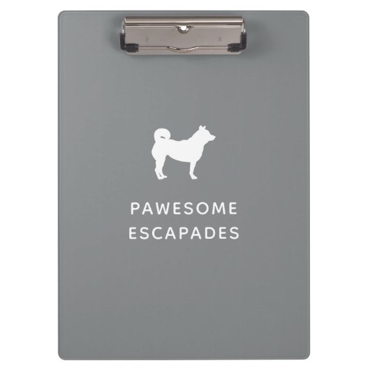 Dog Walker & Pet Sitter Grey Klembord (Voorkant)