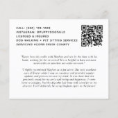Dog Walker Pet Sitter Labrador Business Flyer (Achterkant)