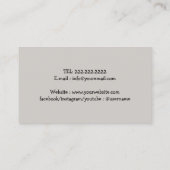 Dog Walker Pet Sitter Schattige Furry Paw Print Visitekaartje (Achterkant)