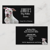 Dog Walker / Pet Sitter Visitekaartje (Voorkant / Achterkant)