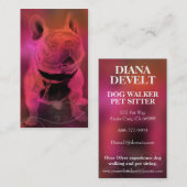 Dog Walker, Pet Sitter Visitekaartje (Voorkant / Achterkant)