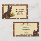 Dog Walker / Pet Sitter Visitekaartje (Voorkant / Achterkant)