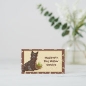 Dog Walker / Pet Sitter Visitekaartje (Staand voorkant)