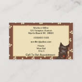 Dog Walker / Pet Sitter Visitekaartje (Achterkant)