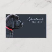Dog Walker Pet Sitting Black Labrador Business Afsprakenkaartje (Voorkant)