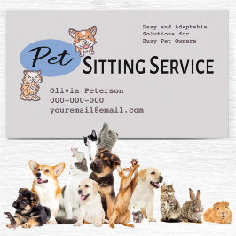 Dog Walker Pet Sitting Services Professional Visitekaartje