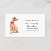 Dog walker, Pet Sitting Services Visitekaartje (Voorkant)