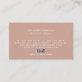 Dog Walker Pet Sitting Waterverf Visitekaartje (Achterkant)