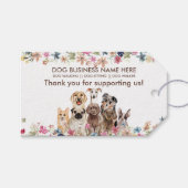 Dog Walker Petsitter dierenarts Hartelijk dank Cadeaulabel (Voorkant (Horizontaal))